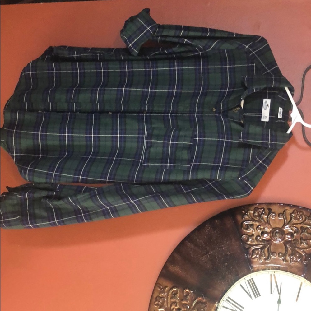 Boyfriend fit soft plaid shirt